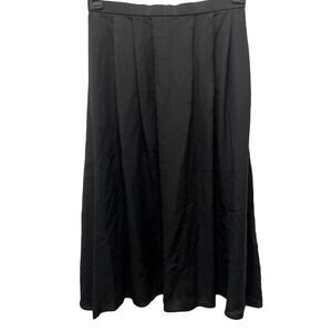 ILGWU Vintage Sheer Lined Black MIDI skirt pockets 50’s Secretary Sz 10